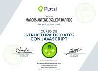 Data structures certificate platzi