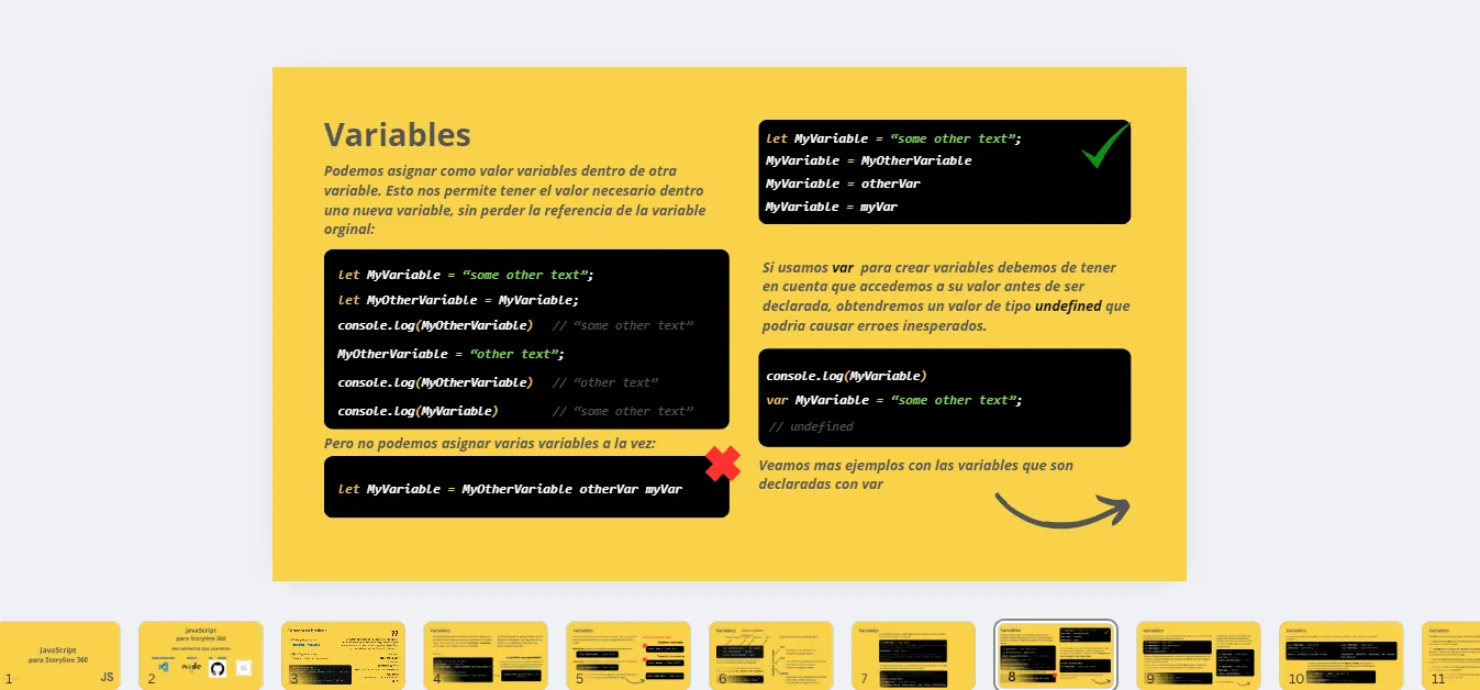 javascript course presentation
